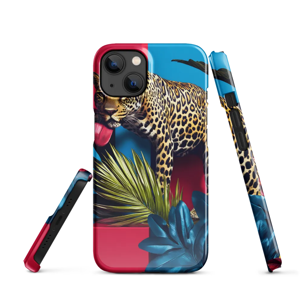 Playful Leopard in Vibrant Paradise