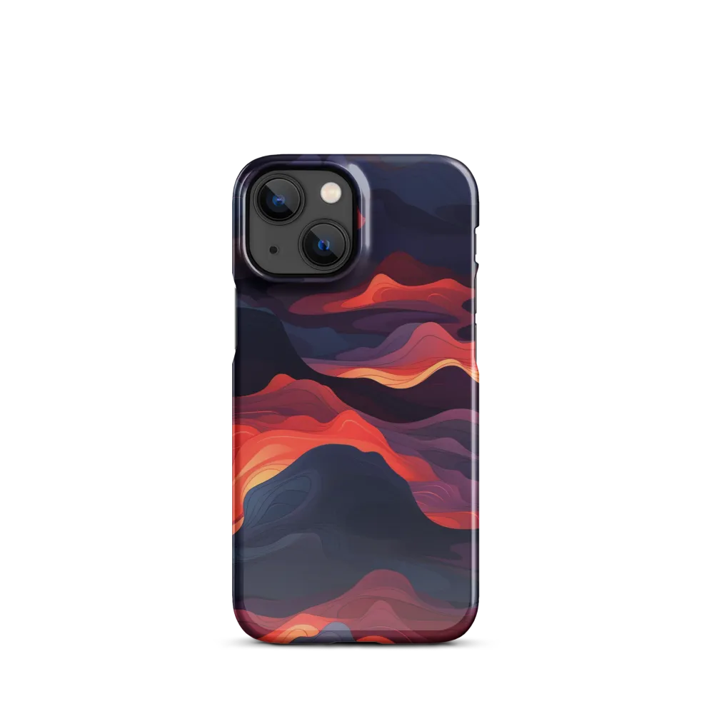 Ethereal Waves of Color | Phone Case |  13 Mini | Snap Case | Glossy