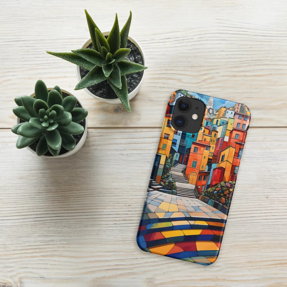 Vibrant Village: A Cubist Journey