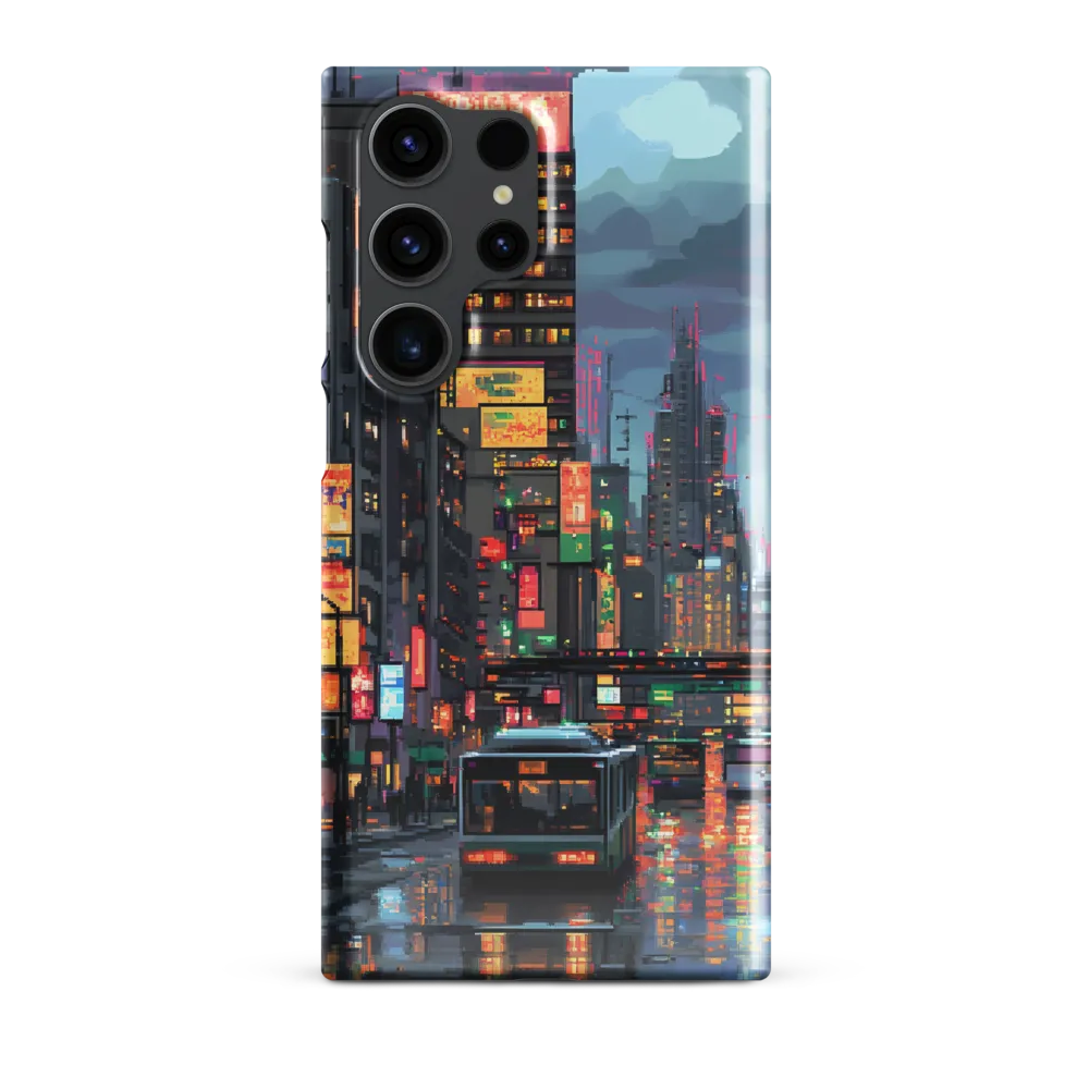 Neon Dreams: A Pixelated Urban Night