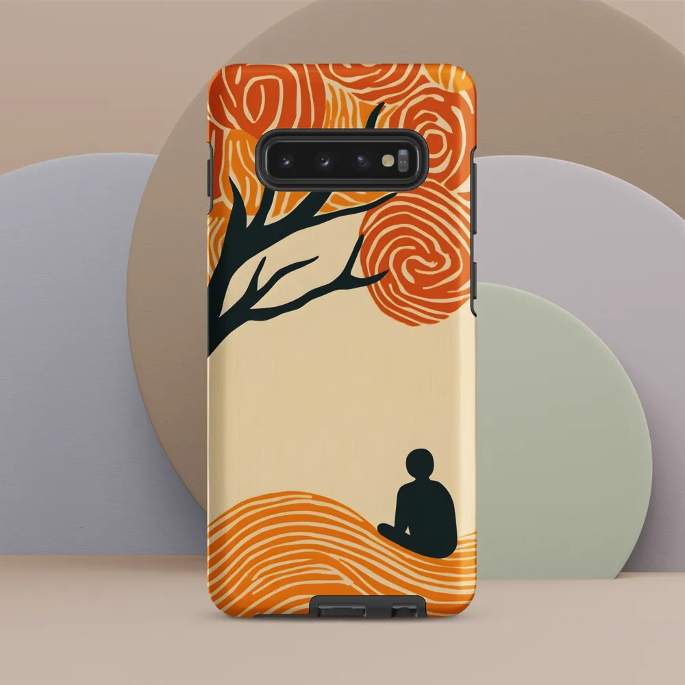 Silent Reflections under Swirling Leaves | Phone Case |  S10 Plus | Tough Case | Matte