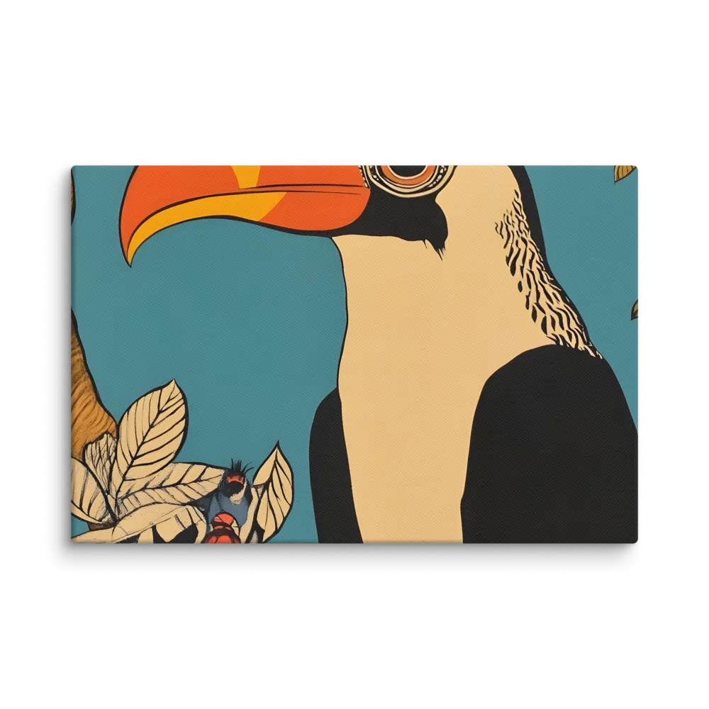 Tropical Majesty: The Toucan at Rest | Canvas | 12″×18″