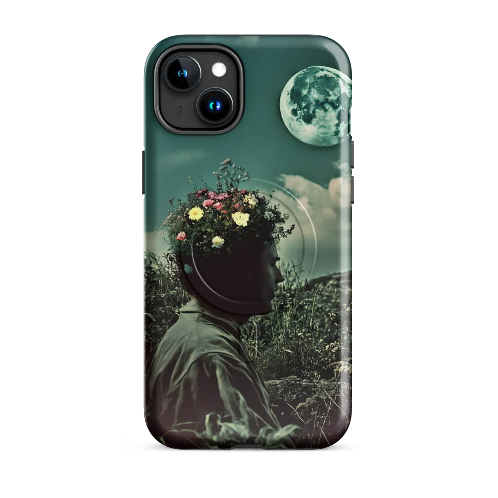 Moonlit Blossom | Phone Case |  15 Plus | MagSafe® Tough Case | Glossy