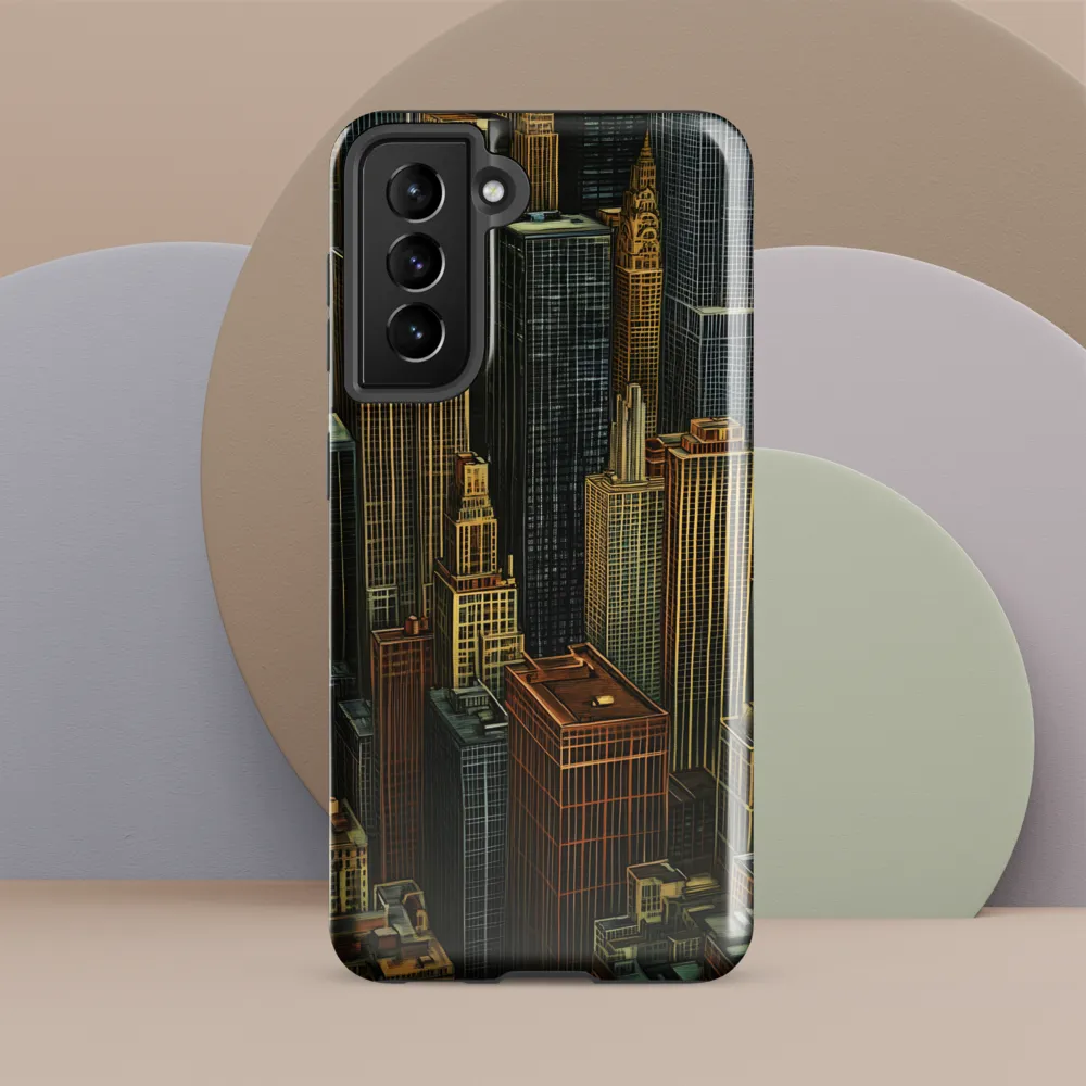 Urban Elegance: A Golden Cityscape