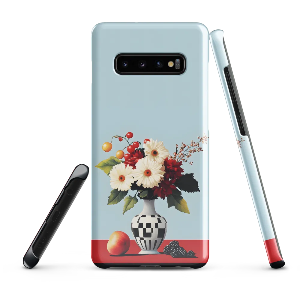 Floral Symphony: A Modern Still Life | Phone Case |  S10 Plus | Snap Case | Glossy