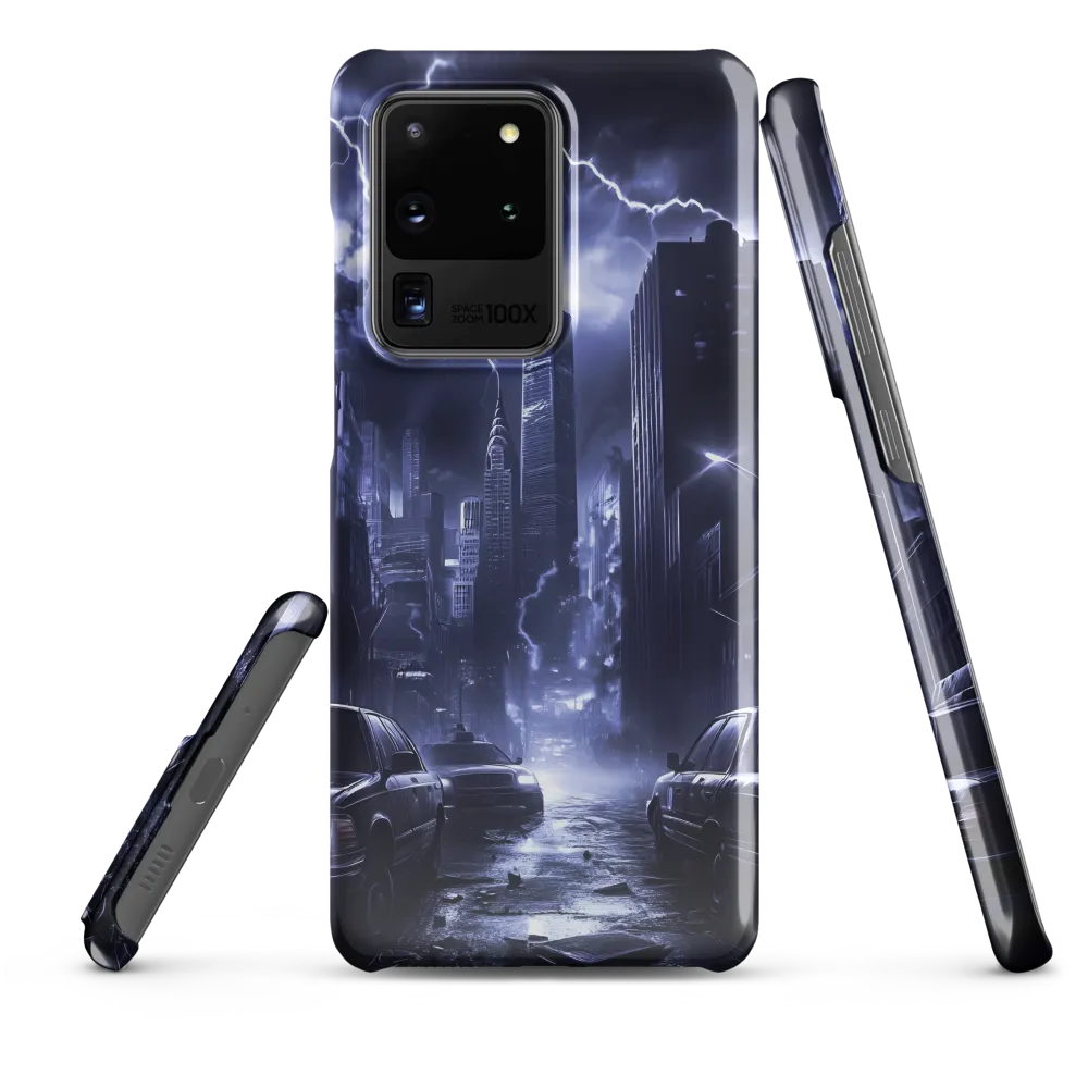 Stormy Cityscape: Shadows of the Night | Phone Case |  S20 Ultra | Snap Case | Glossy