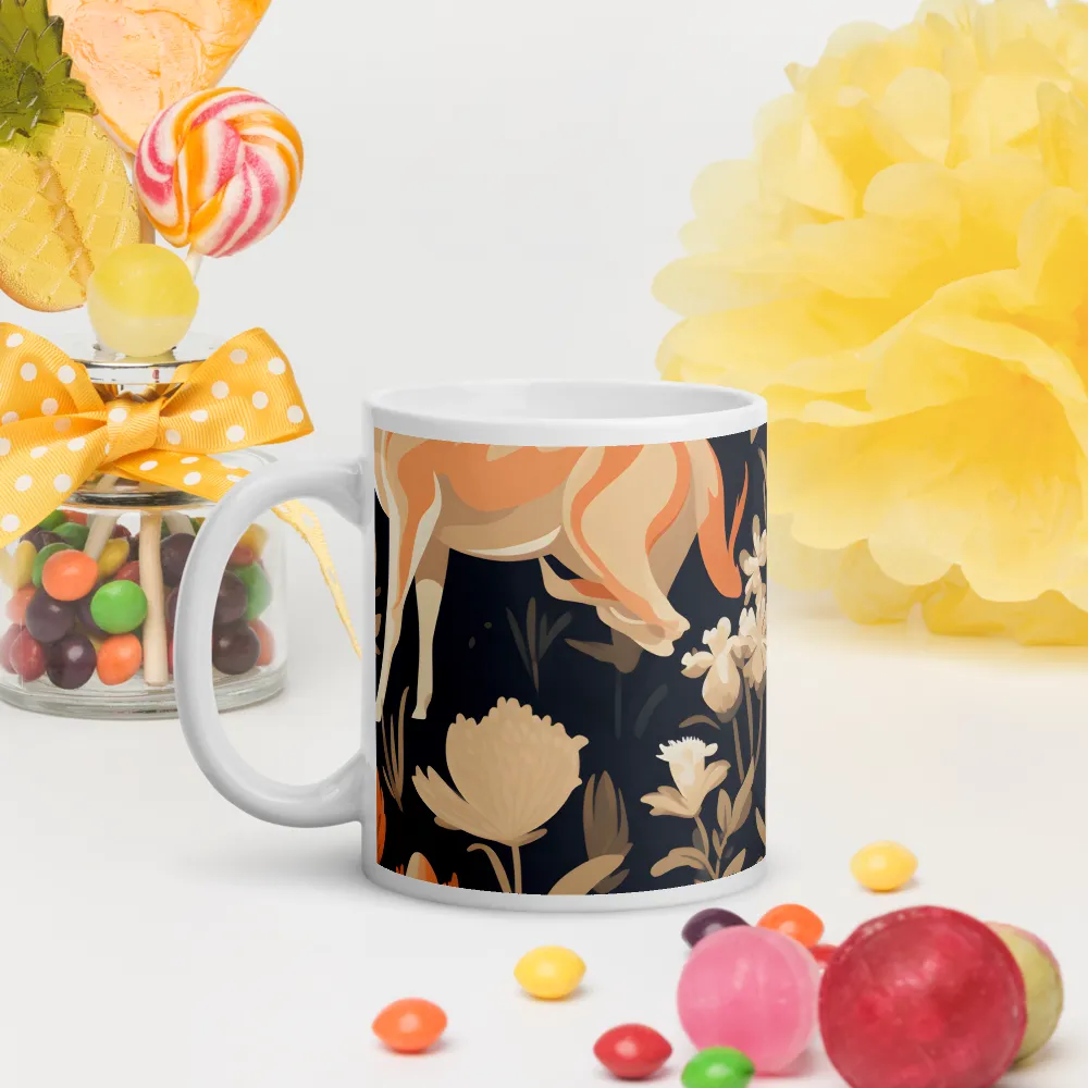 Floral Harmony: A Dance in the Dark | Mugs | Multiple Sizes & Colors