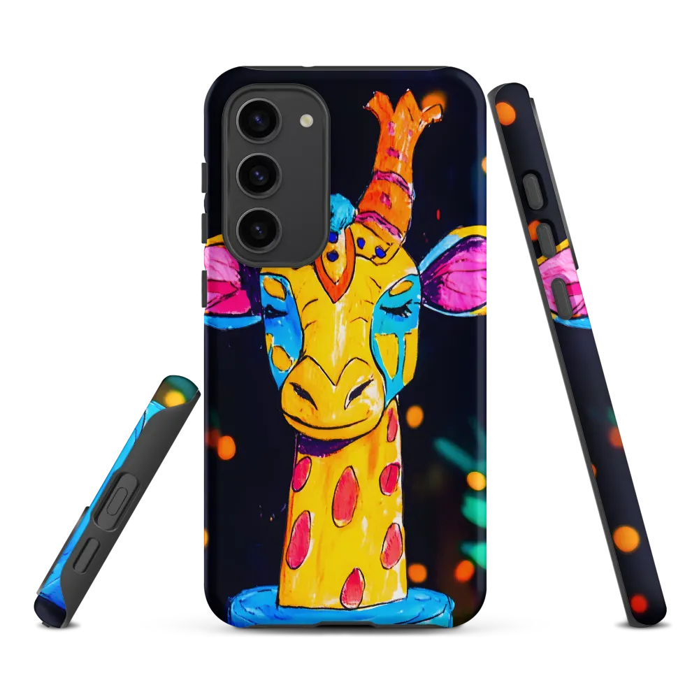 Whimsical Giraffe in Vibrant Colors | Phone Case |  S23 Plus | Tough Case | Matte