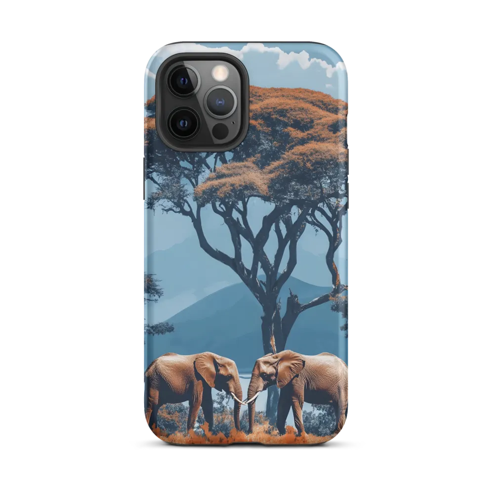 Elephants Amidst Serenity