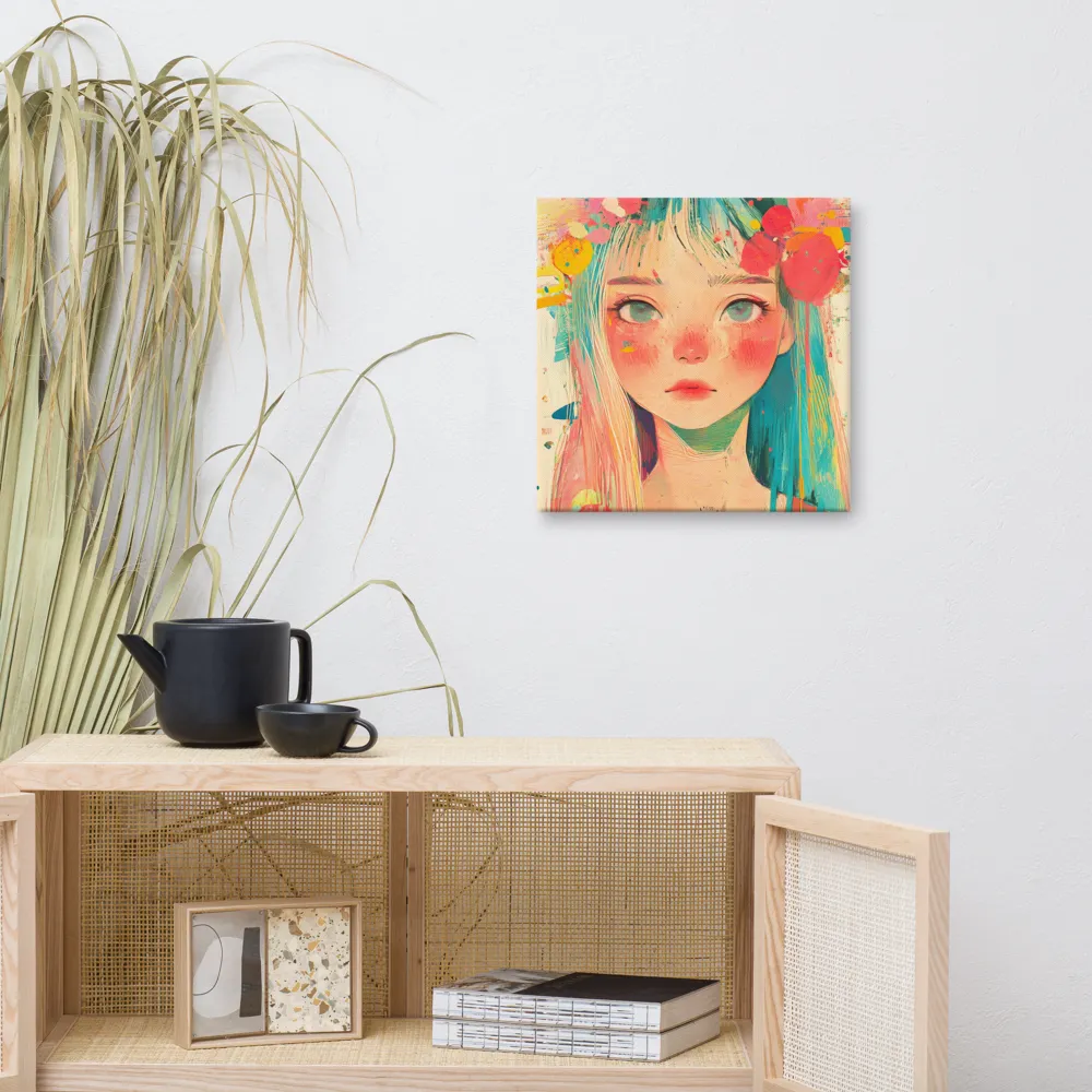 Whimsical Blossom | Canvas | 16″×16″
