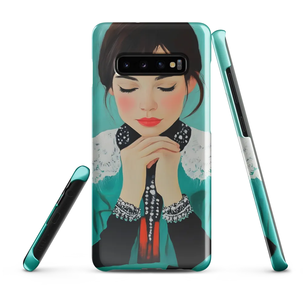 Serenity in Turquoise | Phone Case |  S10 Plus | Snap Case | Glossy