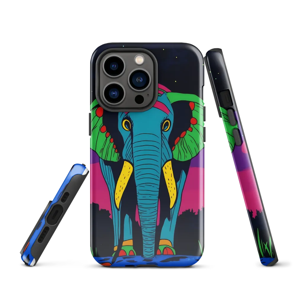 Whimsical Majesty: The Vibrant Elephant