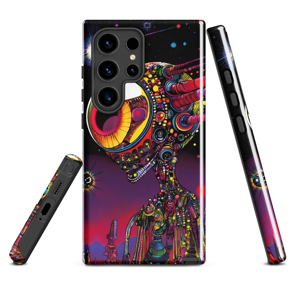 Cosmic Alien Odyssey | Phone Case |  S24 Ultra | Tough Case | Glossy