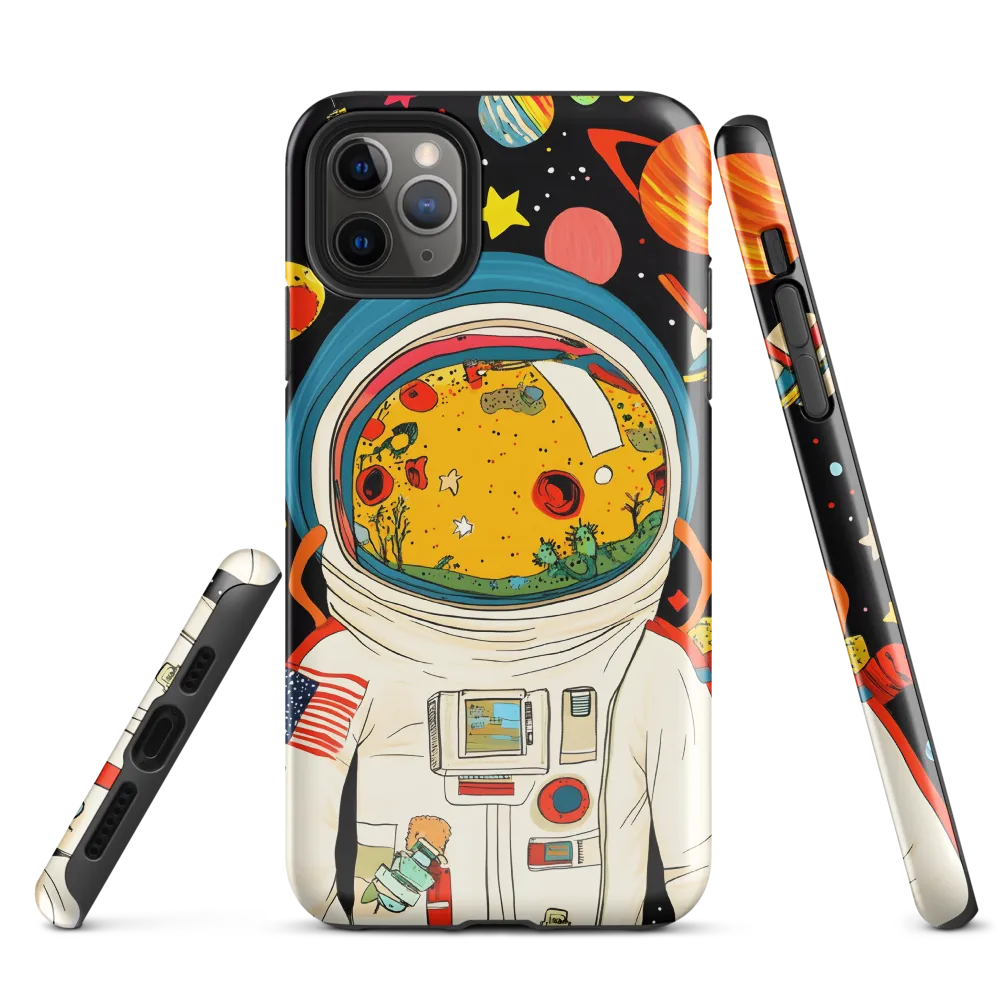 Cosmic Curiosity: Journey Within the Helmet | Phone Case |  11 Pro Max | Tough Case | Glossy