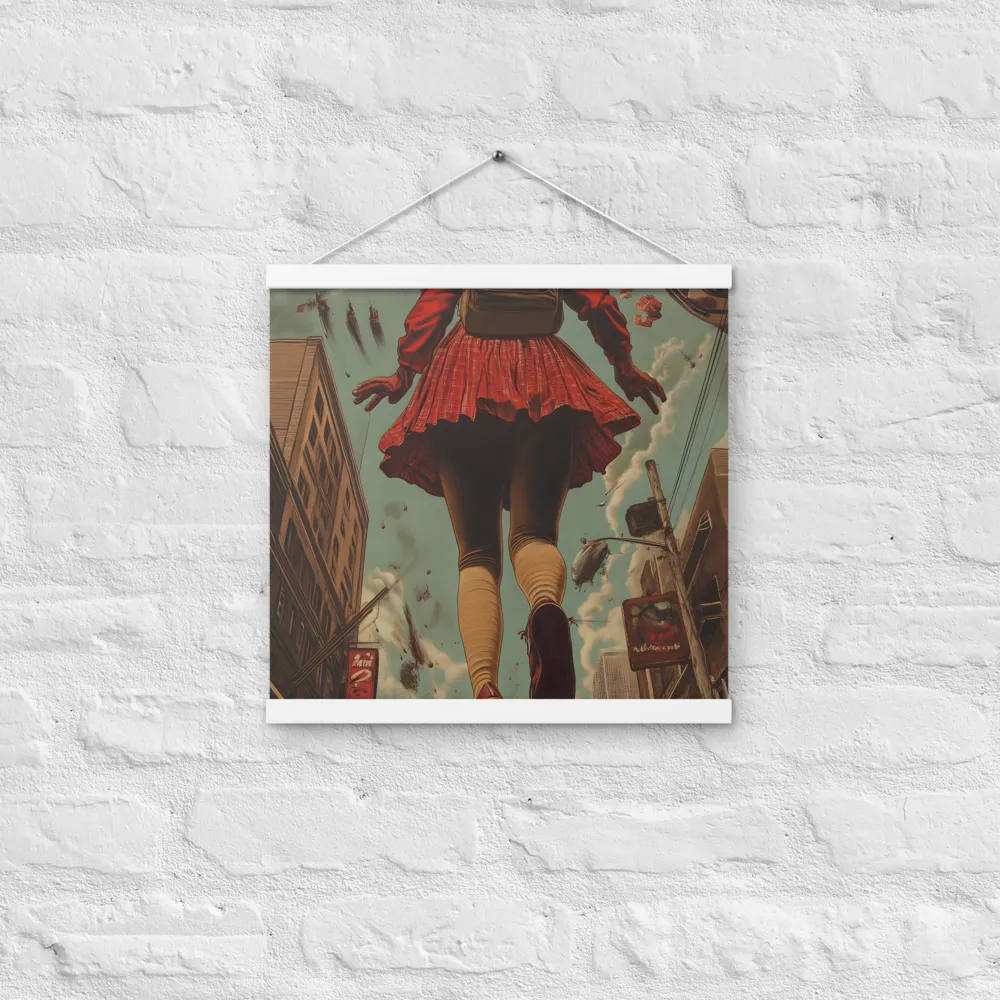 Flight of the Urban Dreamer | Poster With White Wood Hanger | 16″×16″