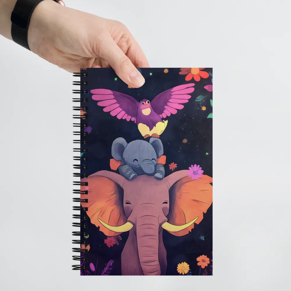 A Whimsical Friendship | Spiral Notebook