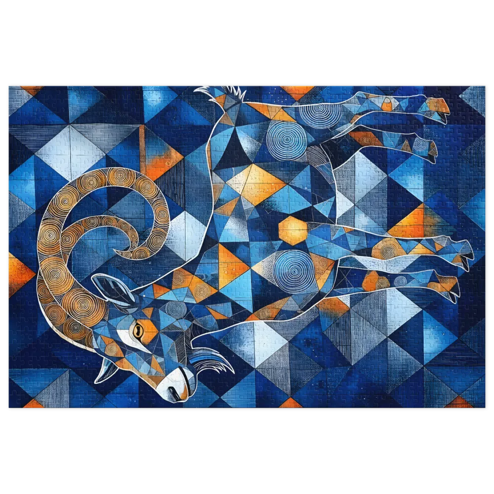 Azure Ovis 
 Jigsaw Puzzle in Tin Box