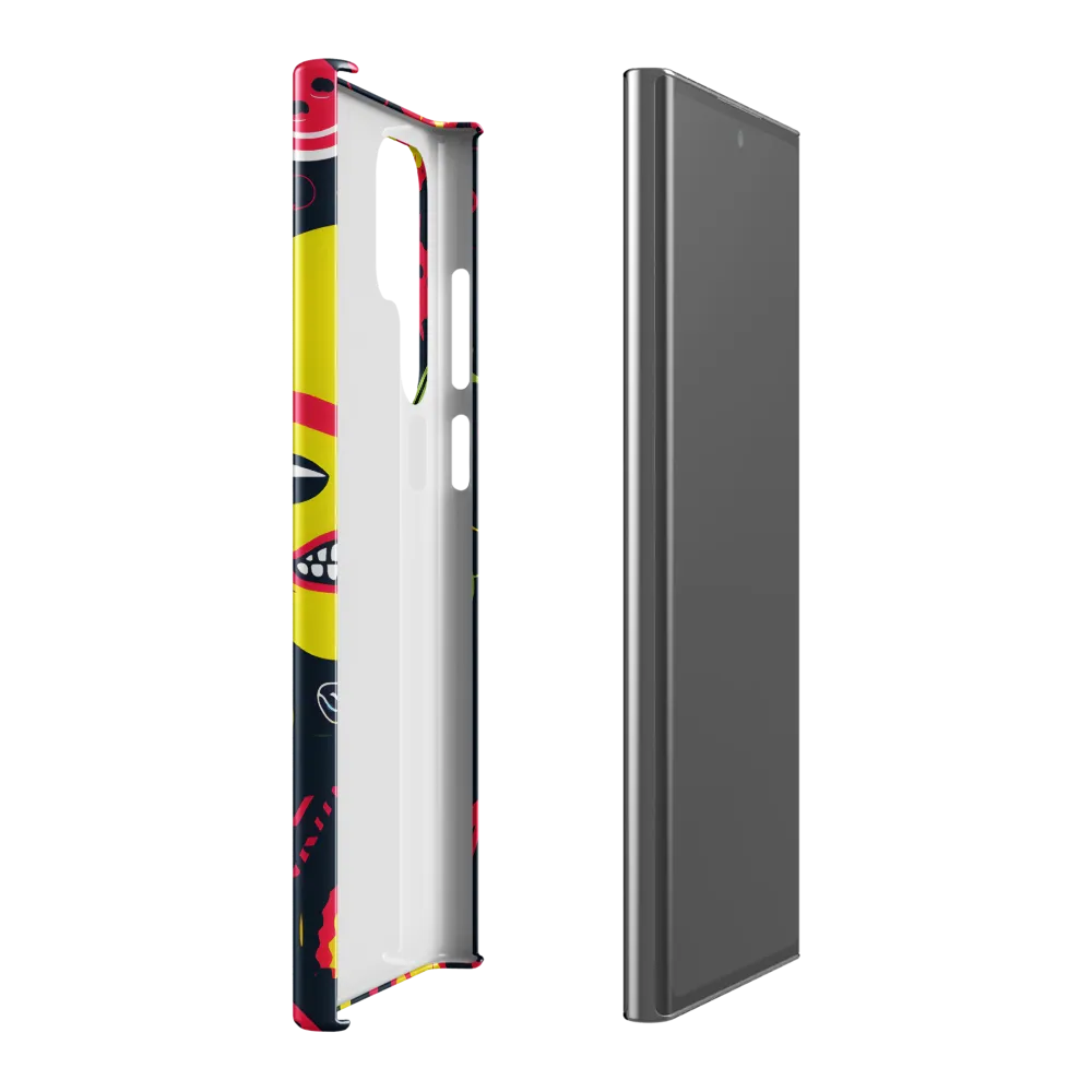 Neon Revelry: A Quirky Exploration of Modern Pop Art | Phone Case |  S22 Ultra | Snap Case | Glossy