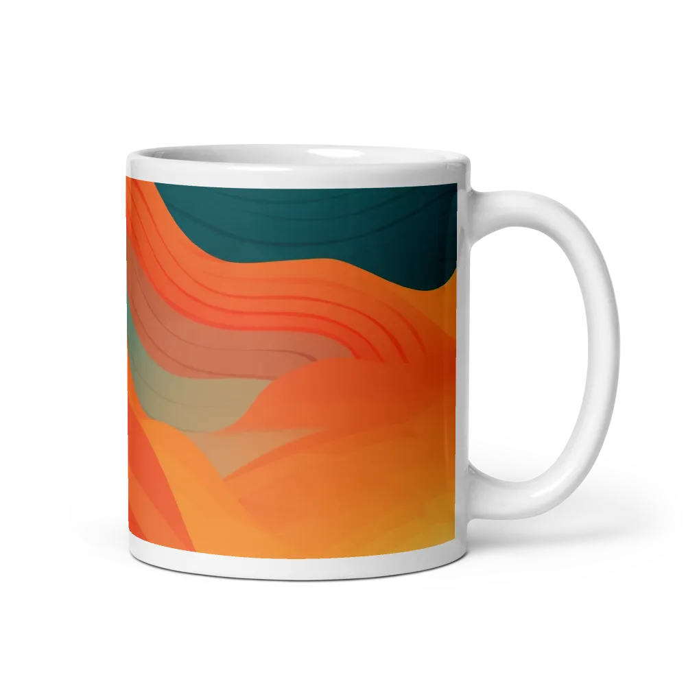 Waves of Warmth | Mug with White inside | 11 oz