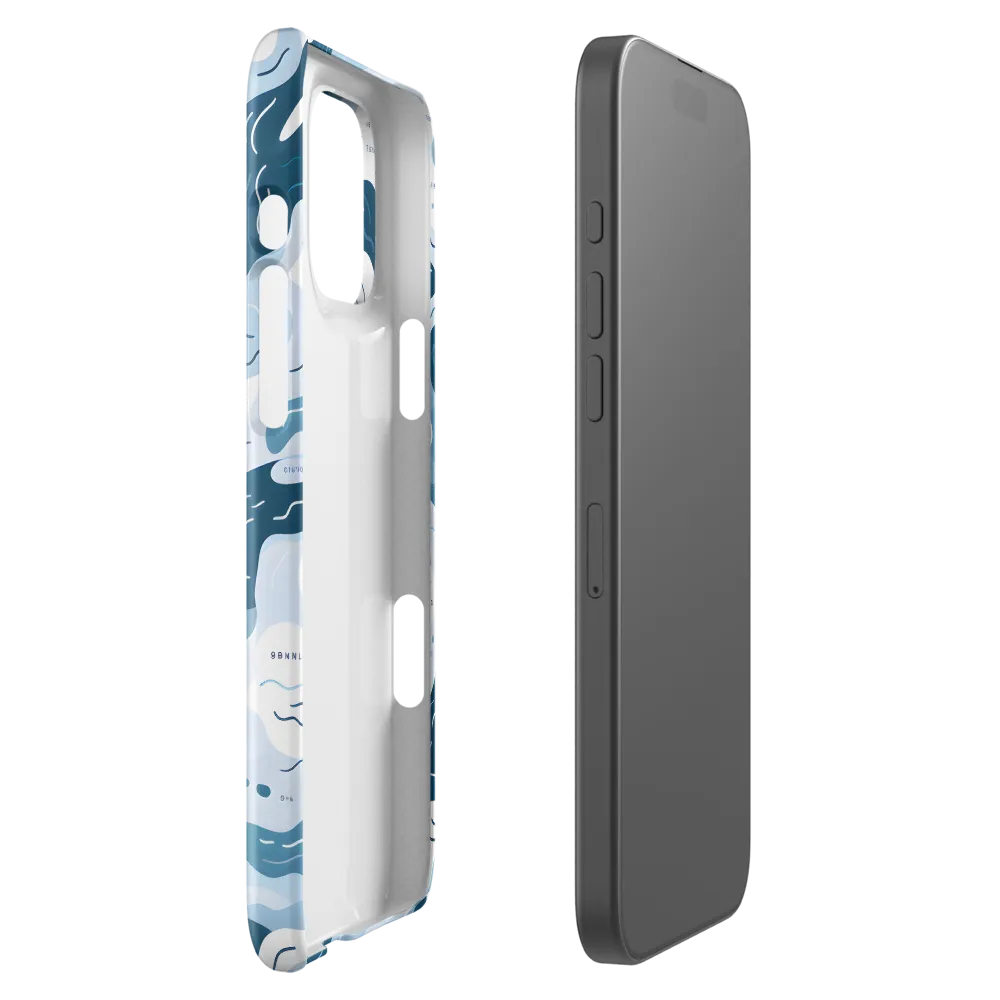 Flowing Waters: An Abstract Journey | Phone Case |  16 Pro Max | Snap Case | Glossy