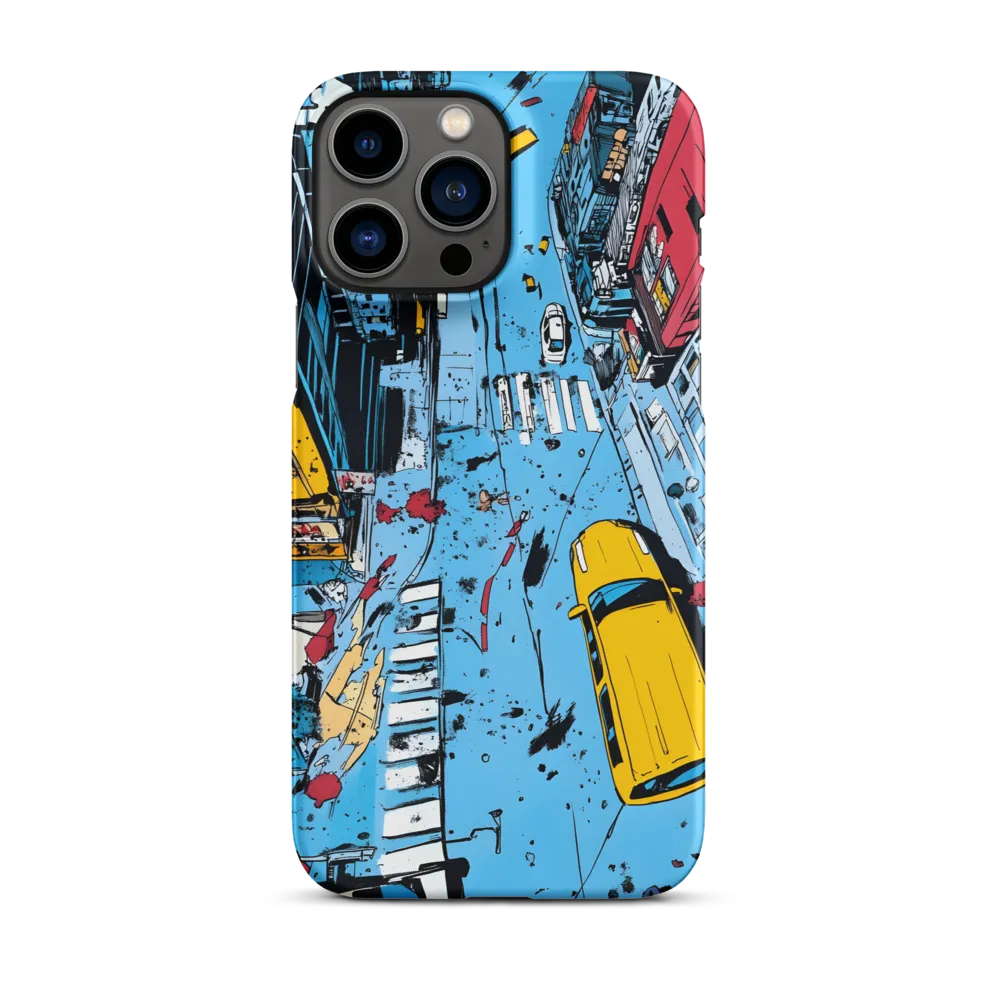 Urban Chaos: Aerial View of City Life | Phone Case |  13 Pro Max | Snap Case | Matte