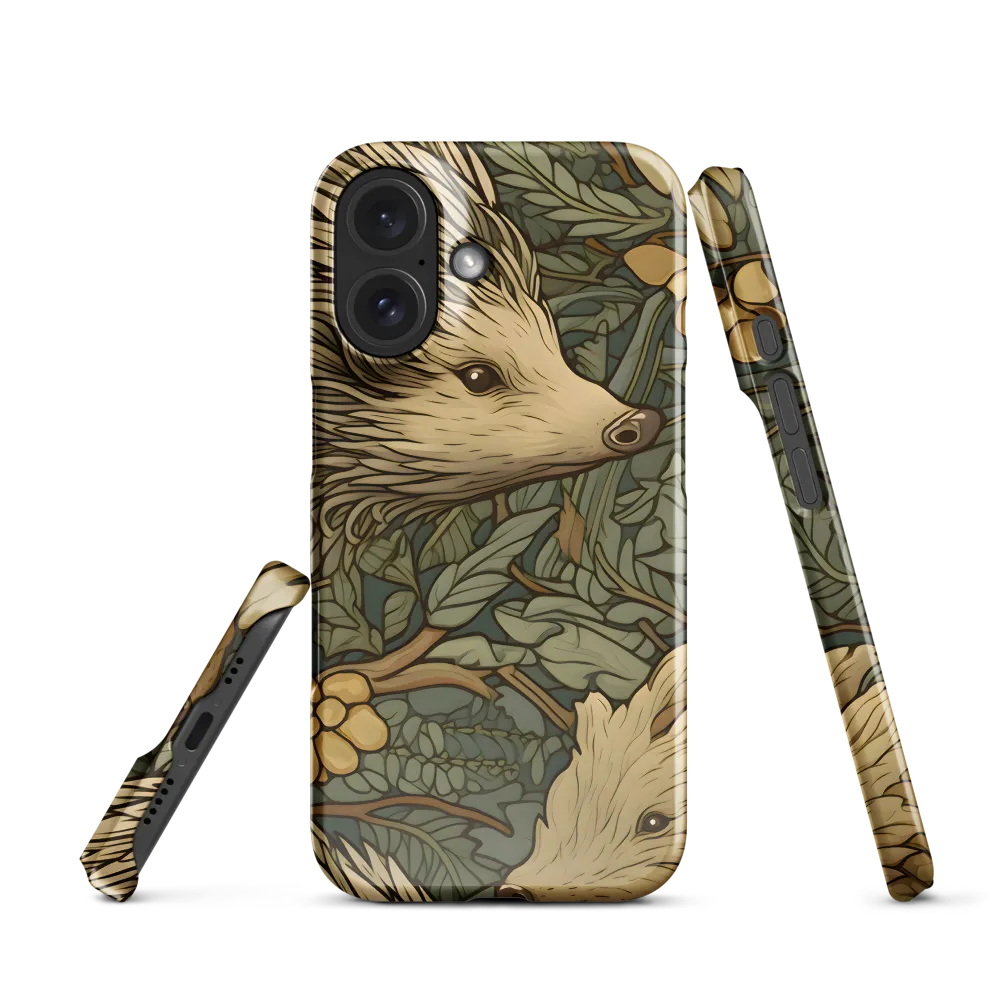 Whimsical Hedgehog Garden | Phone Case |  16 | Snap Case | Glossy