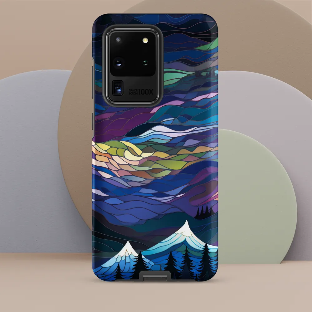 Twilight Peaks: An Abstract Mountain Landscape