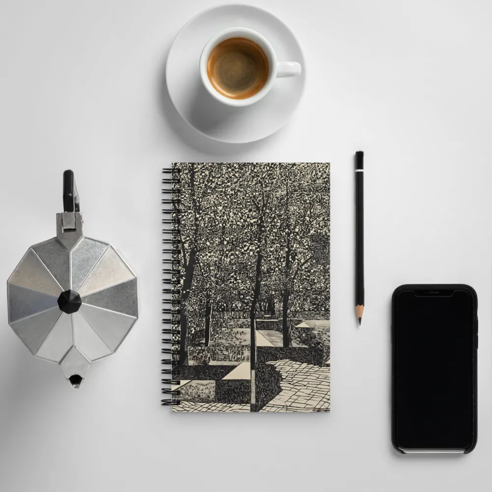 Whispers of a Tranquil Landscape | Spiral Notebook