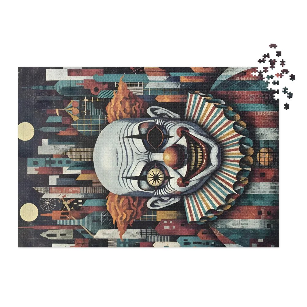 Urban Carnival Nightmare 
 Jigsaw Puzzle in Tin Box