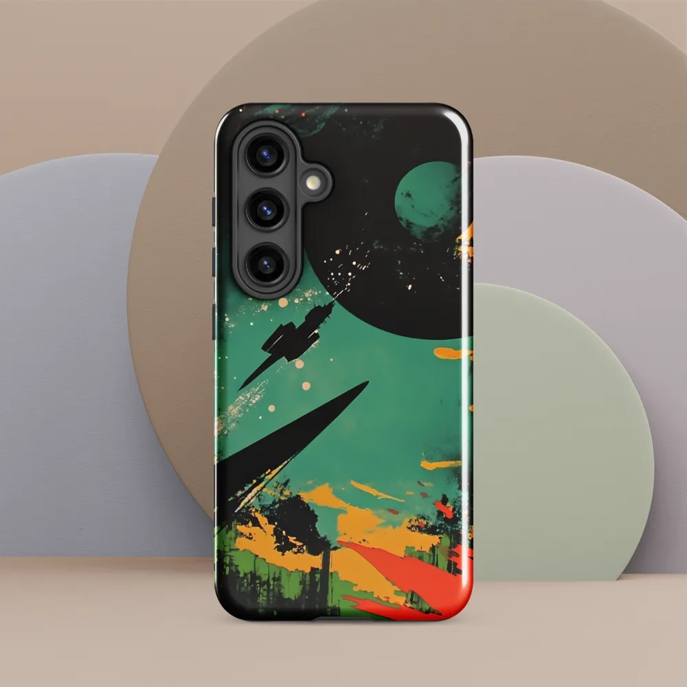 Journey Through the Cosmic Canvas | Phone Case |  S24 | Tough Case | Glossy
