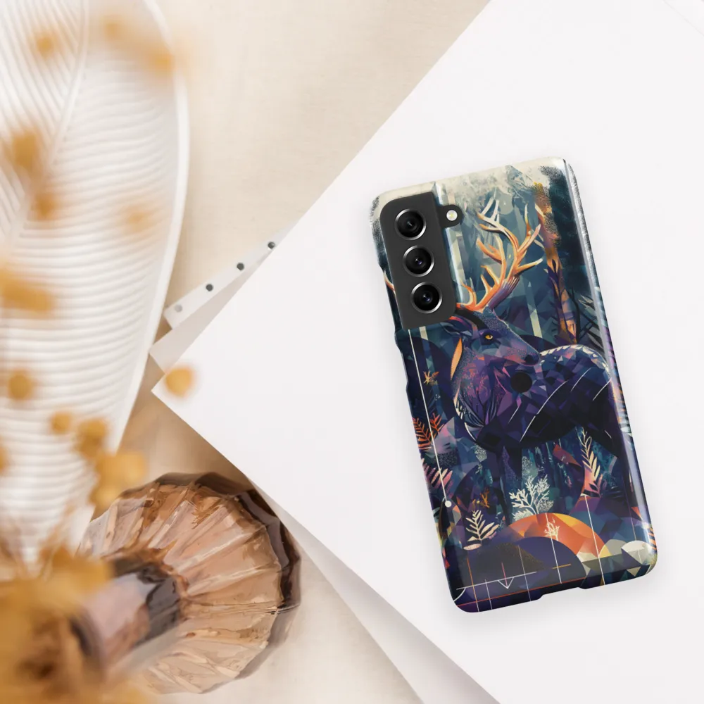 Majestic Serenity: A Geometric Forest Encounter