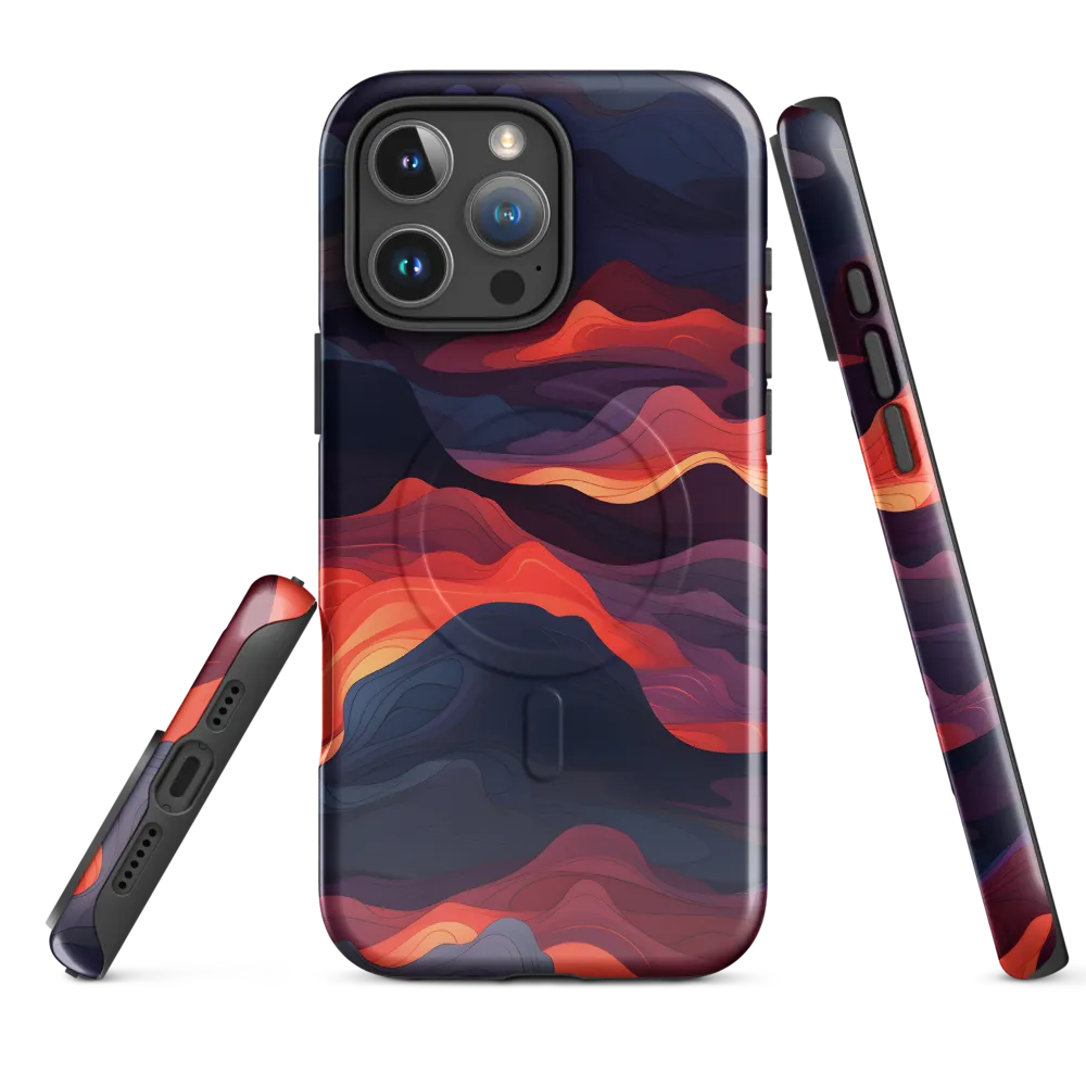 Ethereal Waves of Color | Phone Case |  16 Pro Max | MagSafe® Tough Case | Glossy
