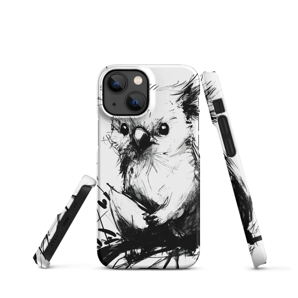 Whimsical Koala in Ink | Phone Case |  13 Mini | Snap Case | Matte