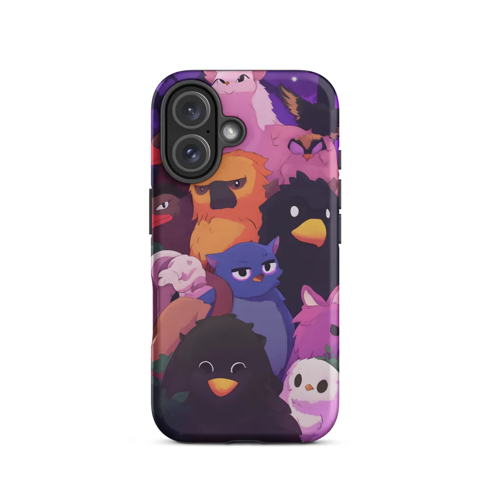 Whimsical Avian Gathering | Phone Case |  16 | Tough Case | Matte