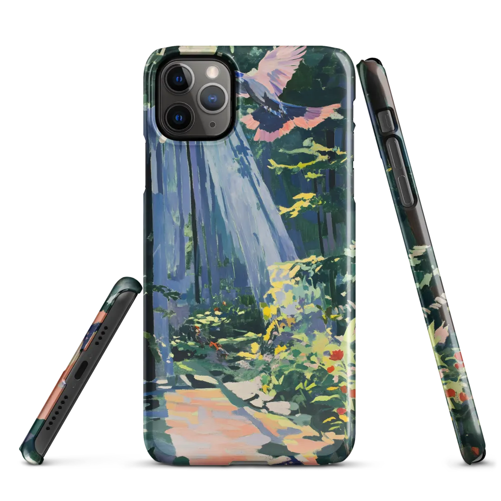 Flight of Light: A Serene Forest | Phone Case |  11 Pro Max | Snap Case | Glossy