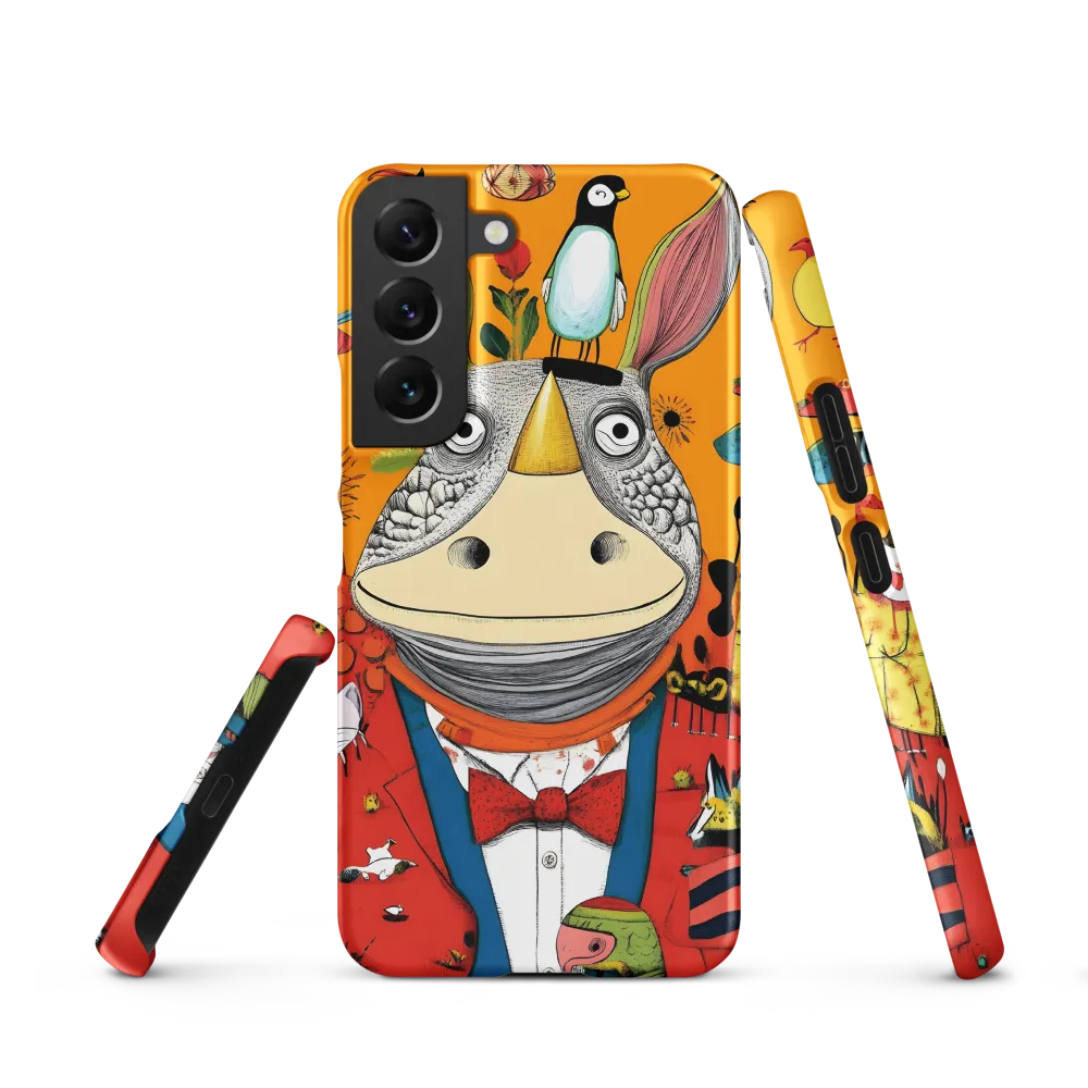 Whimsical Rhinoceros: A Playful Encounter