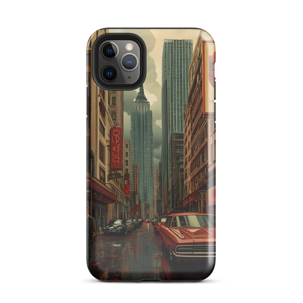 Nostalgic Cityscape: Reflections of a Forgotten Era | Phone Case |  11 Pro Max | Tough Case | Glossy