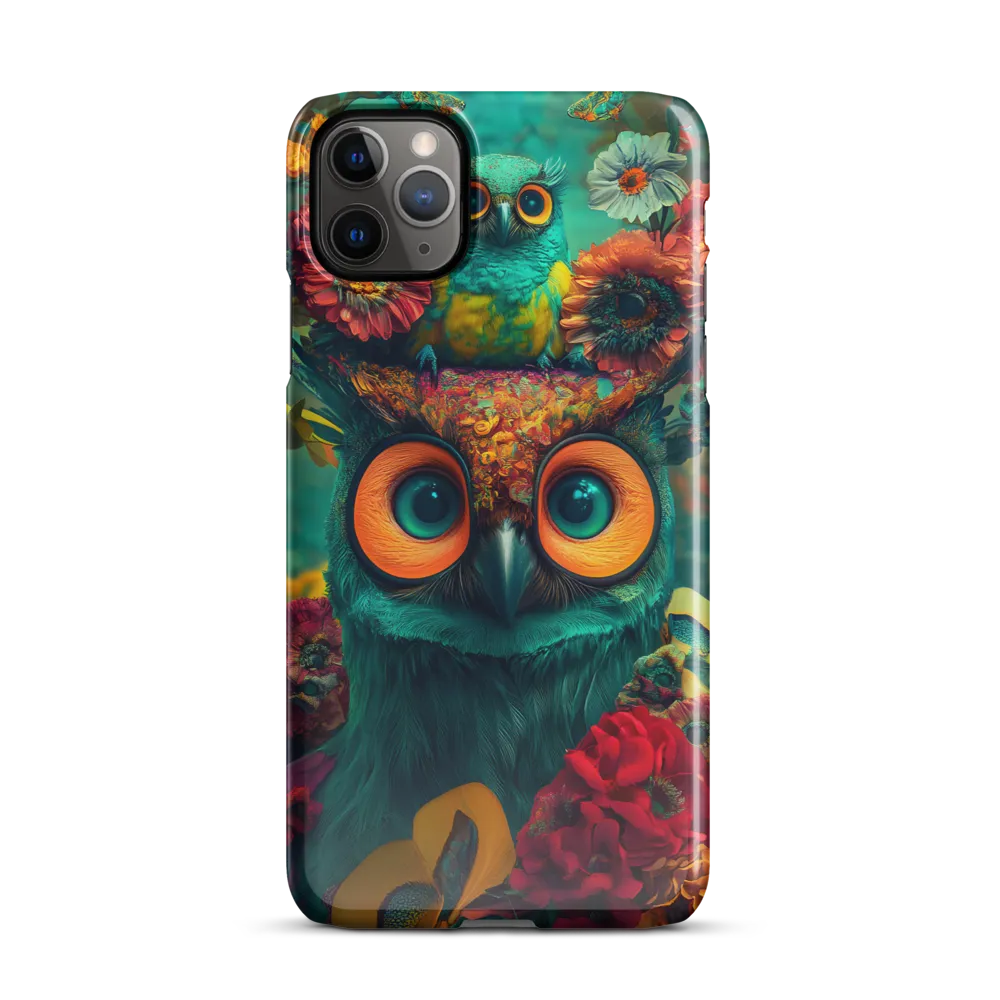 Majestic Harmony: The Floral Owl | Phone Case |  11 Pro Max | Snap Case | Glossy