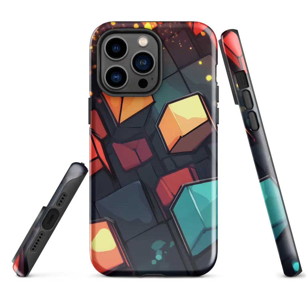 Illuminated Geometry | Phone Case |  14 Pro Max | Tough Case | Glossy
