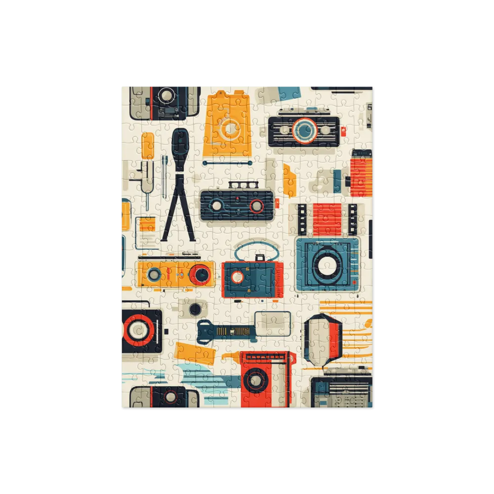 Retro Camera Collection: A Nostalgic Journey | Jigsaw Puzzle | 252 pieces