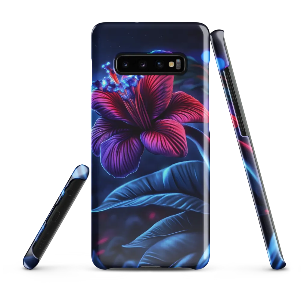 Illuminated Serenity: The Surreal Blossom | Phone Case |  S10 Plus | Snap Case | Glossy