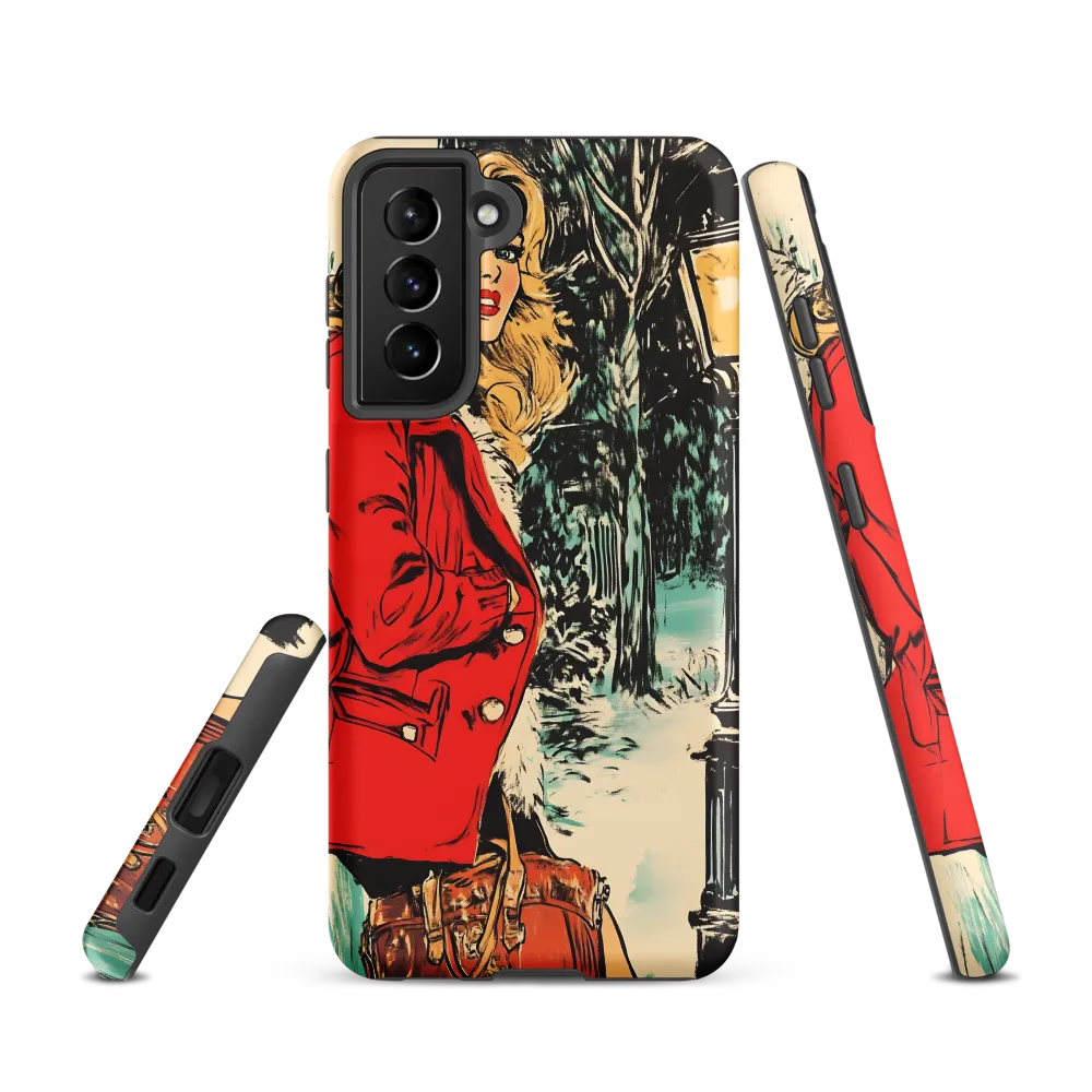 Winter Glamour in Red | Phone Case |  S21 | Tough Case | Matte