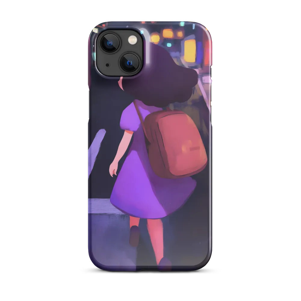 Wandering Through Neon Dreams | Phone Case |  14 Plus | Snap Case | Glossy