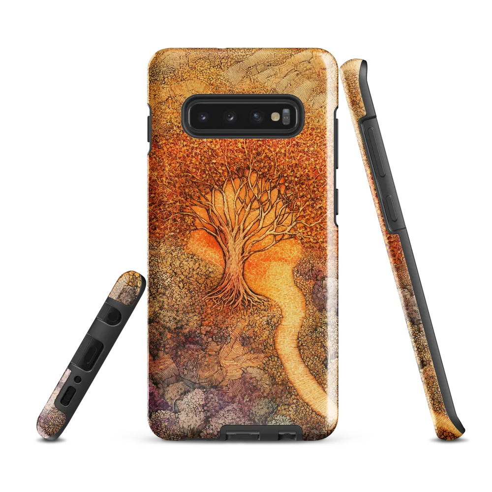 Pathway of Autumn Splendor | Phone Case |  S10 Plus | Tough Case | Glossy