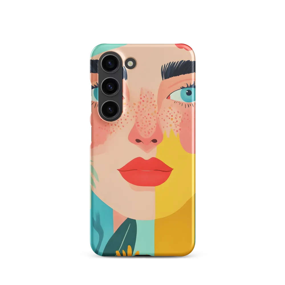 Floral Serenity: A Modern Portrait