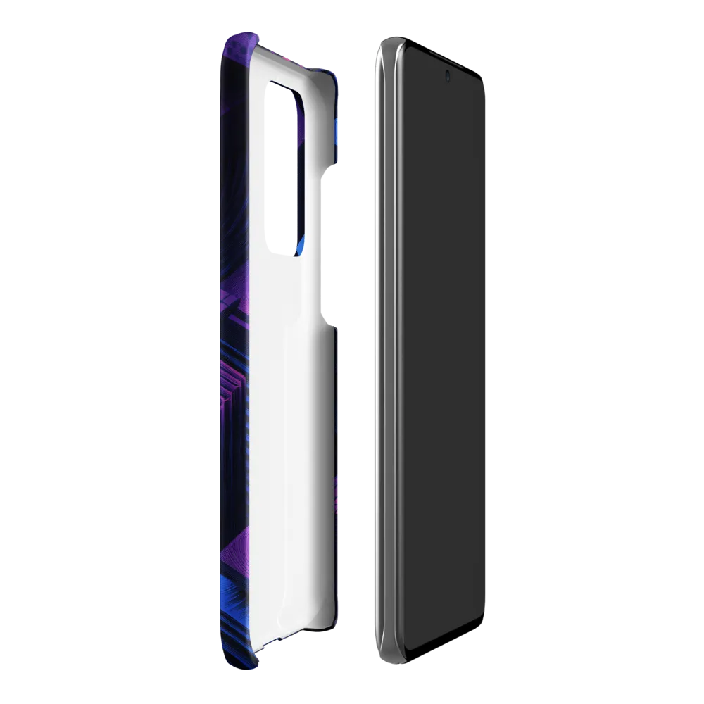 Geometric Dreams in Blue and Purple