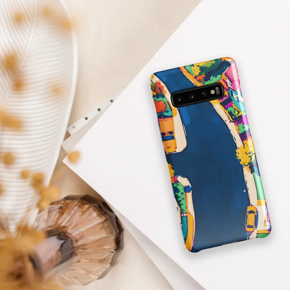 Curved Streets: A Vibrant Suburban Tapestry | Phone Case |  S10 Plus | Snap Case | Glossy