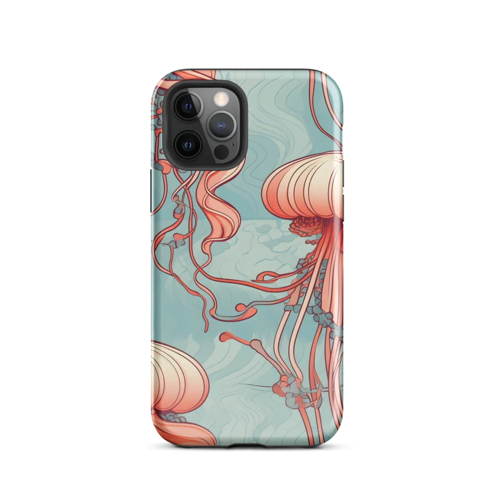 Ethereal Dance of Jellyfish | Phone Case |  12 Pro | Tough Case | Glossy