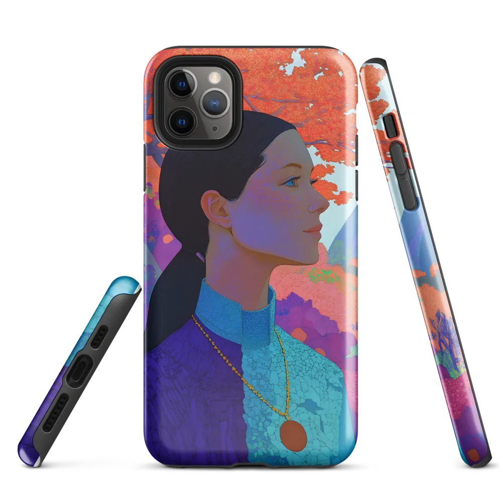 Harmony in Color: A Portrait of Serenity | Phone Case |  11 Pro Max | Tough Case | Glossy