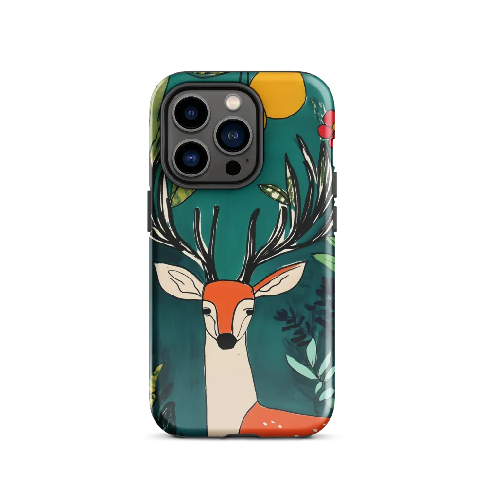 Nature's Embrace: The Majestic Deer | Phone Case |  14 Pro | Tough Case | Glossy